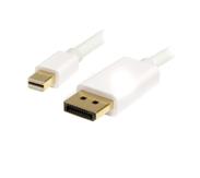 StarTech 2m White Mini DisplayPort to DisplayPort 1.2 Adapter Cable 4k - DisplayPort-kabel - Mini DisplayPort (hann) til DisplayPort (hann) - 2 m - hvit (MDP2DPMM2MW)