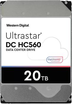 WESTERN DIGITAL WD Ultrastar DC HC560 - Hard drive - 20 TB - internal - 3.5" - SATA 6Gb/s - 7200 rpm - buffer: 512 MB (0F38755)