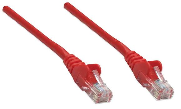 INTELLINET Network Cable RJ45, Cat6 UTP, 3m Red, 100% copper (342179)