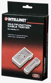 INTELLINET Multifunction Cable Tester RJ-45/ RJ-11 (351898)