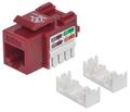 INTELLINET Keystone Jack Cat5e UTP RJ45 punch-down red