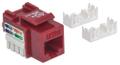 INTELLINET Keystone Jack Cat5e UTP RJ45 punch-down red (210478)