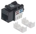 INTELLINET Keystone Jack Cat6 UTP RJ45 punch-down black