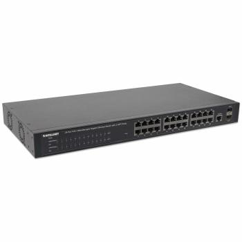 INTELLINET Net Switch 1000T 24P PoE+ (2 SFP-Ports) [bk] (560559)