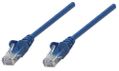 INTELLINET Patchkabel RJ45 U/UTP Cat6 1.00m blau