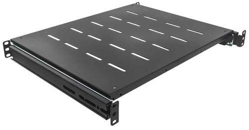INTELLINET Server Schrank 19 Fachboden ausziehbar B=483mm T=800mm 1HE bis 35kg [bk] (712620)