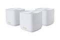 ASUS ZenWiFI XD5 3-pack (hvit) AX3000, 2x LAN/WAN, AiMesh, WiFi 6 (90IG0750-MO3B20)