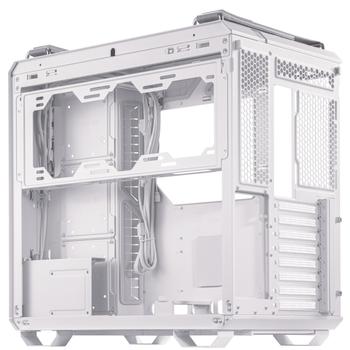 ASUS TUF Gaming GT502 Gaming Case White Edition ATX Panoramic View Tempered Glass Front and Side Panel Tool-Free Side Panels (90DC0093-B09000)