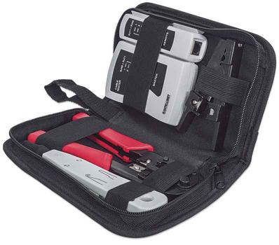 INTELLINET Network tool kit; LAN tester, LSA tool, crimping and stripping tol (780070)