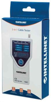 INTELLINET Cable tester 5-in-1 RJ11 / RJ45 / FireWire 1394 / USB / BNC (780094)