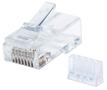 INTELLINET Modular plug RJ45 8P8C Cat6 UTP for solid wire 90 plugs in jar