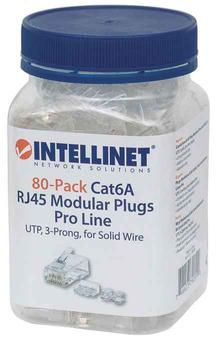 INTELLINET 80-Pack Cat6A RJ45 Modular (790550)