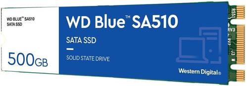 WESTERN DIGITAL Blue SA510 500GB WDS500G3B0B - SSD - internal - M.2 2280 - SATA 6Gb/s - blue (WDS500G3B0B)