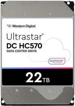WESTERN DIGITAL WD Ultrastar DC HC570 - Hard drive - 22 TB - internal - 3.5" - SATA 6Gb/s - 7200 rpm - buffer: 512 MB - for Intel Next Unit of Computing 13 Extreme Kit - NUC13RNGi7 (0F48155)