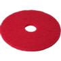 Abena Gulvrondel, 9", Ø229mm, rød, genanvendt PET fiber, til daglig rengøring
