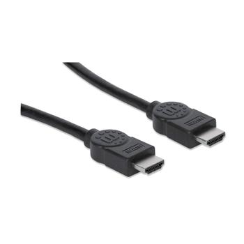 MANHATTAN HDMI kabel  3,0 m sort HDMI han HDMI han 4K, 3D Polybag (306126)