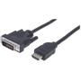 MANHATTAN HDMI-Kabel HDMI A -> DVI(24+1) St/St 1.80m sw (372503)