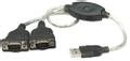 MANHATTAN Adapter USB A-St. > 2x seriell-St. (RS232) 0,45m [bk] (174947)