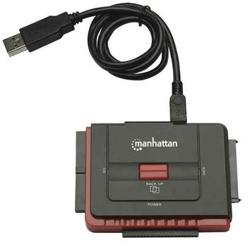 MANHATTAN Converter,  Hi-Speed USB 2.0 to  SATA/IDE, Black, Blister (179195)