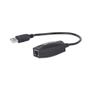 MANHATTAN USB Line Extender, USB, Up To  60 m, A-female/ RJ45-female,  Black, Blist er (179300)