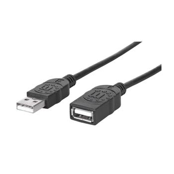 MANHATTAN USB Kabel A -> A St/Bu 1.80m sw Verl. (338653)