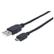 MANHATTAN USB Kabel A -> micro B St/St 0.50m sw