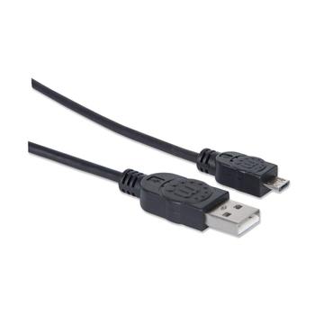 MANHATTAN Kabel USB 2.0 A-St. > micro-B-St. 1,8m [bk] (307178)