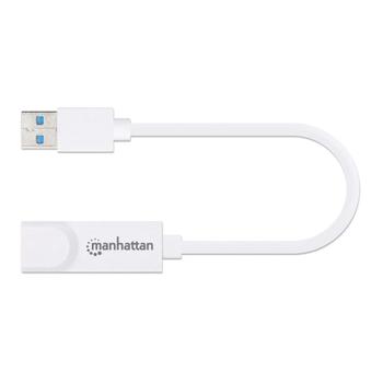 MANHATTAN Adapter USB3.0 St. > Gigabit Ethernet Bu. (RJ-45) [wh] (506847)