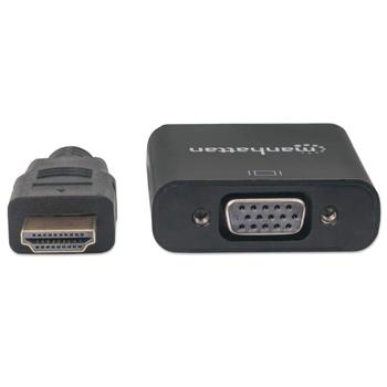 MANHATTAN HDMI to VGA Black (151467)