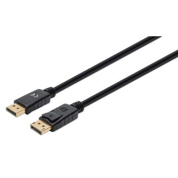 MANHATTAN MH DisplayPort 1.4 Cable, Male/ Male,  2.0m, Black, Polybag (355575)