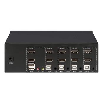 MANHATTAN Hdmi Kvm Switch 4-Port,  (153539)