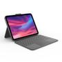 LOGITECH Combo Touch - Tastatur und Foliohülle - mit Trackpad - hintergrundbeleuchtet - Apple Smart connector - QWERTY - Italienisch - Oxford Gray - für Apple 10.9-inch iPad (10. Generation)