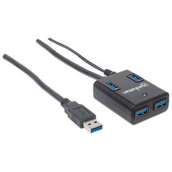MANHATTAN SuperSpeed USB 3.0 Hub  (162302)