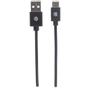 MANHATTAN USB 2.0 USB Type-C kabel 1m Sort  (353298)