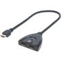 MANHATTAN MH Switch, HDMI 1.3, 1 x 2 Pigtail, 2 ports, Black, Retail B (207416)