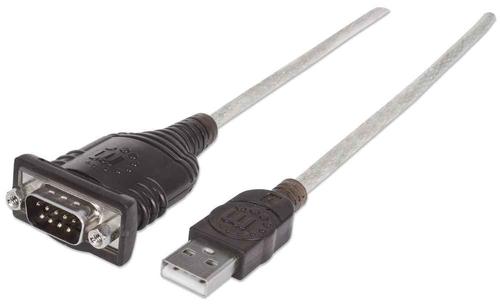 MANHATTAN MH Converter,  USB to Serial, USB A-male/ DB9-male,  Prolific P (151849)