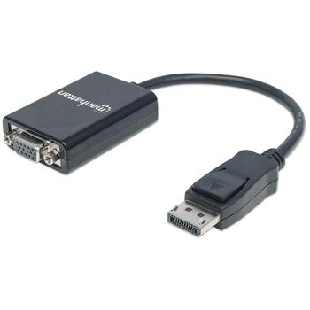 MANHATTAN DisplayPort Adapter St/Bu DP->HD15, schwarz (151962)