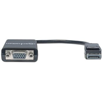 MANHATTAN DisplayPort Adapter St/Bu DP->HD15, schwarz (151962)