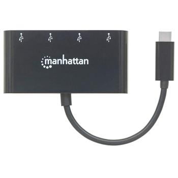 MANHATTAN SuperSpeed USB 3.1 Gen 1 C Hub, 4 A Ports, Bus Power (162746)