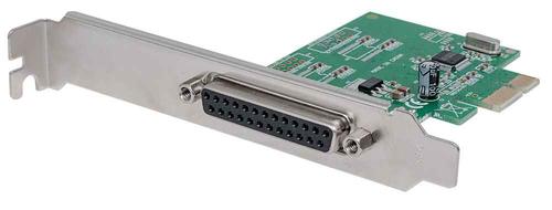 MANHATTAN Parallel PCI Express Card, One DB25 port, IEEE 1284, fits PCI Express (152099)