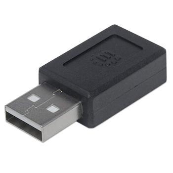 MANHATTAN USB 2.0/ USB 3.1 USB-C adapter Sort (354653)