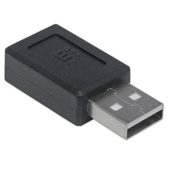 MANHATTAN USB 2.0/ USB 3.1 USB-C adapter Sort (354653)