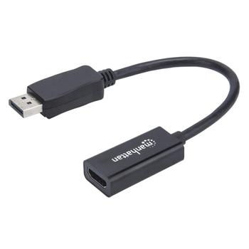 MANHATTAN 151634, DisplayPort,  HDMI, Hanstik/ Hunstik,  0,15 m, Sort (151634)