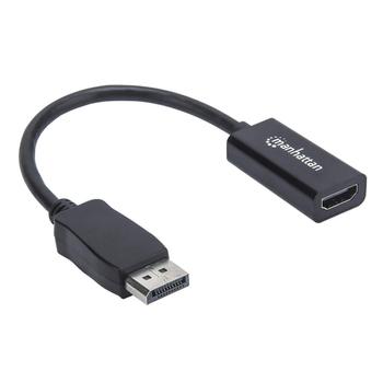 MANHATTAN 151634, DisplayPort,  HDMI, Hanstik/ Hunstik,  0,15 m, Sort (151634)