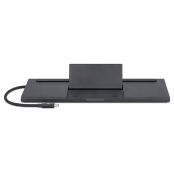 MANHATTAN USB-C 11-in-1 Triple-Monitor Docking Station with MST, USB 3.2 Type-C Male to HDMI, DP and VGA Females, Two USB 3.2 Gen 1 Type-A Ports, USB 2.0 Type-A Port, USB-C PD Port, Gigabit RJ45 Port, SD Card R (153478)