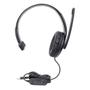 MANHATTAN Mono USB Headset, Single-sided Over-ear Design, In-Line Volume Control, Adjustable microphone,  USB-A plug, Black, Three Year Warranty, Boxed Kabling Headset Sort (179874)