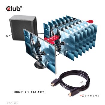 CLUB 3D Kabel HDMI->HDMI S/S 3,0m CLUB-3D (CAC-1373)