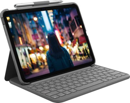LOGITECH Slim Folio GREY - PAN - NORDIC-613 (920-011428)