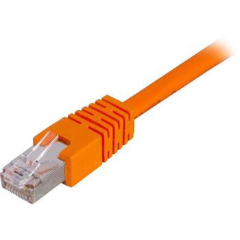 DELTACO FTP Cat.6 patch cable 0.5m, orange (STP-60-OR)
