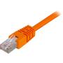DELTACO FTP Cat6 patch cable 0.3m, orange
